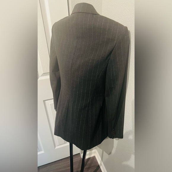 Classiques Entier blazer Grey with Silver sparkle pinstripe size 10 - Picture 5 of 13